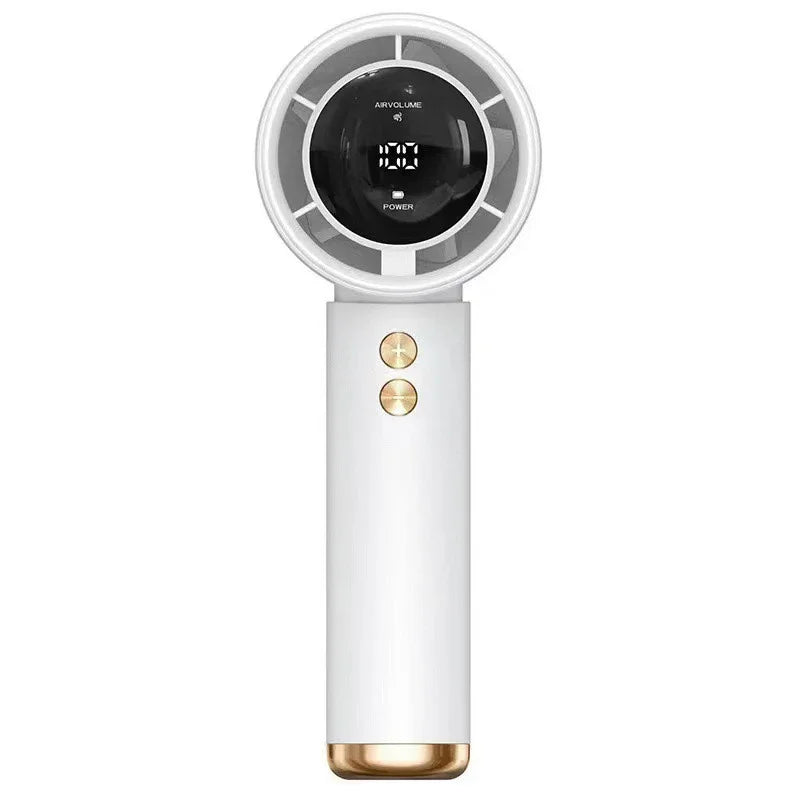 High Speed Portable Turbo Fan Cooler Fan 100-Speed Adjustment High-Speed Fan Handheld Fan Mini Fan 100-Level Adjustment Amagi