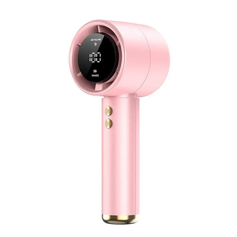Mini Handheld Fan USB Fast Charging Portable Air Calculating Fan Mute Personal Highspeed Fan for Travel Outdoor Activity