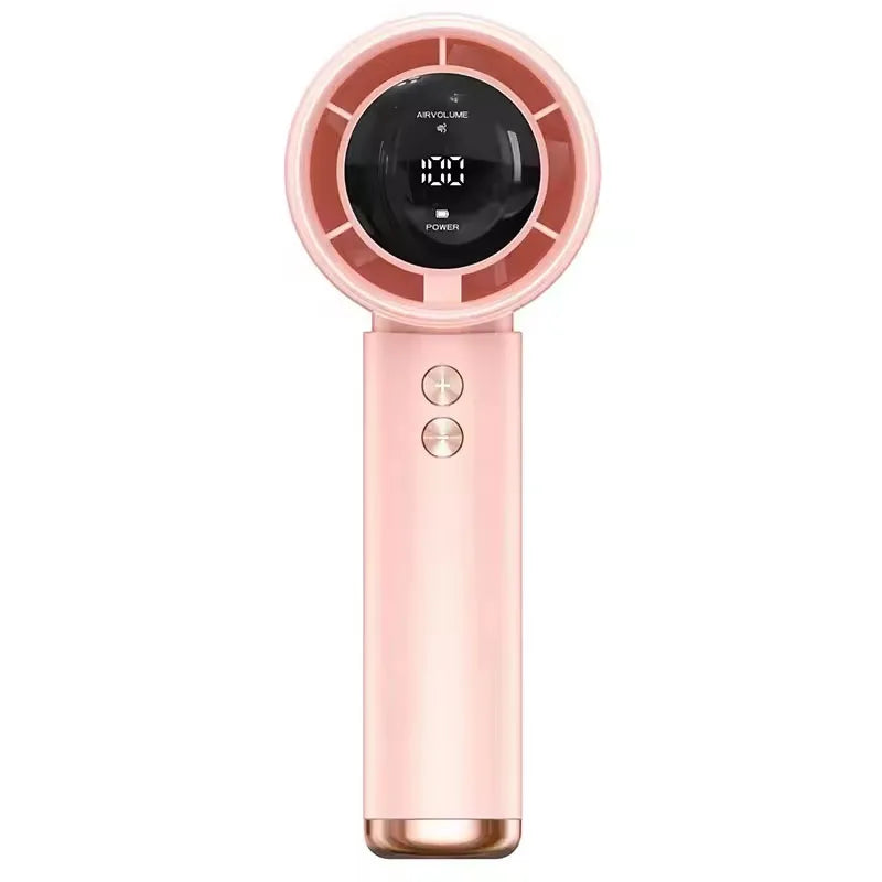 High Speed Portable Turbo Fan Cooler Fan 100-Speed Adjustment High-Speed Fan Handheld Fan Mini Fan 100-Level Adjustment Amagi
